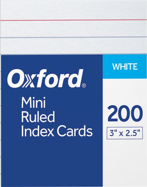 INDEXCARD MINI WHITE 3X2 200PK