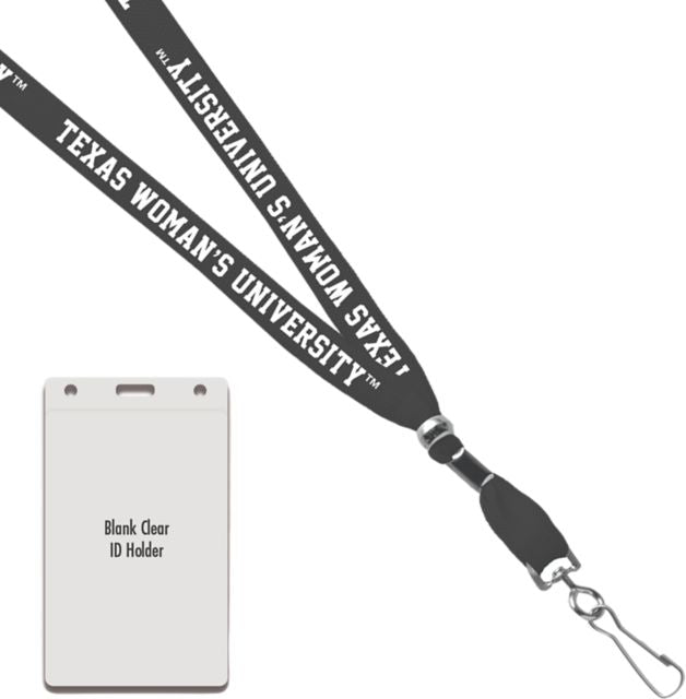 Texas Woman's University  Card Dispenser Lanyard