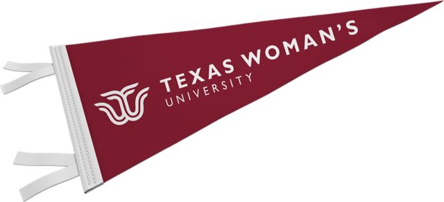Texas Woman's University  6'' x 15'' Pennant