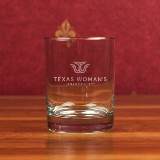 Texas Woman's University  14 oz. Glass