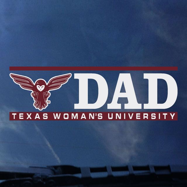 Texas Woman's University  Pioneers Dad Decal