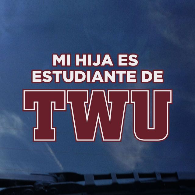 Texas Woman's University  Spanish Daughter Decal