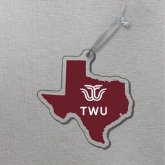 Texas Woman's University  Pioneers 3x4 Ornament