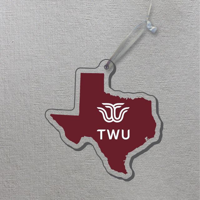 Texas Woman's University  Pioneers 3x4 Ornament