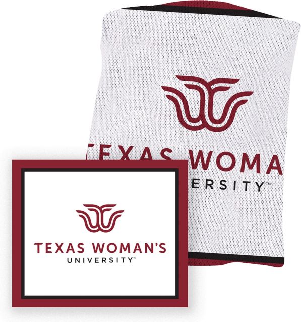 Texas Woman's University  63 x 53 Knit Blanket