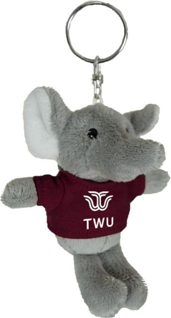 Texas Woman's University  Plush Keychain