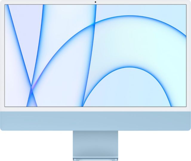 24-inch iMac with Retina 4.5K display: Apple M1 chip with 8-core CPU and 8-core GPU, 256GB - Blue