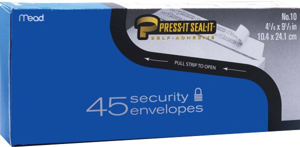 ENVELOPE 45CT PRESS IT/SEAL IT