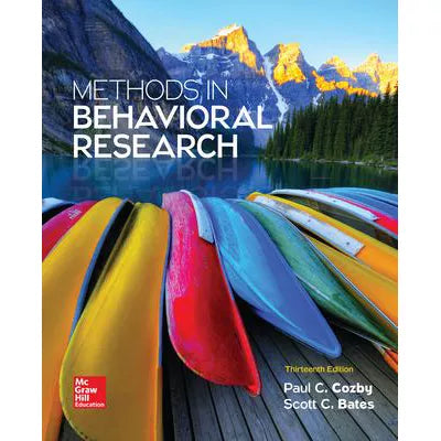 Methods in Behavioral Research
